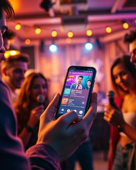 Aproveite o seu momento de diversão com o app de karaoke perfeito